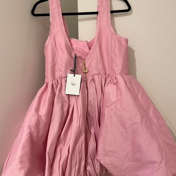 Aje Pink Suzette Bubble Mini Dress - Picture 9 of 13